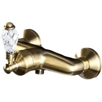 Смеситель для душа Boheme Vogue Crystal 204-CRST Бронза латунь на стену