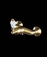 Смеситель для душа Boheme Vogue Crystal 204-CRST Бронза латунь на стену
