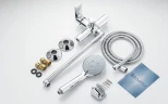 Смеситель для ванны Knotlor Ergofit KN-33 универсальный цвет Хром