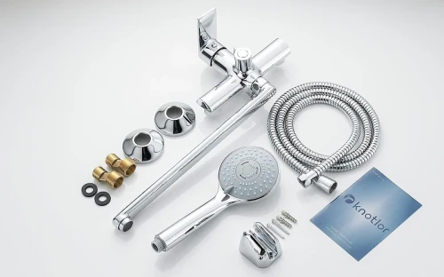 Смеситель для ванны Knotlor Ergofit KN-33 универсальный цвет Хром