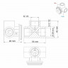 Смеситель для раковины WasserKRAFT A15513 Хром латунь встраиваемый
