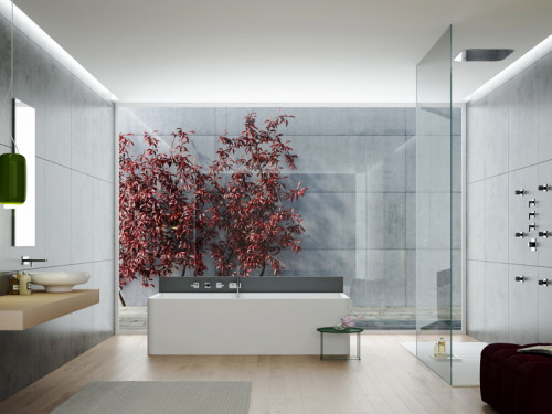 Смеситель для душа Webert Living LV971502560 с термостатом Черный матовый встраиваемый