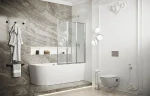 Шторка на ванну Ambassador Bath Screens 90х140 16041113 профиль Хром стекло прозрачное