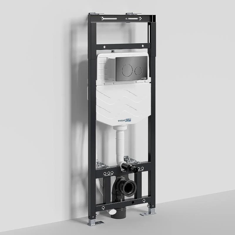 Инсталляция WasserKRAFT Alme 15TLT.010.ME.PB02 для унитаза с клавишей смыва Черный глянец