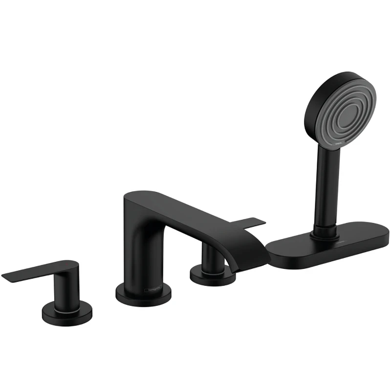 Смеситель на борт ванны Hansgrohe Vivenis 75444670 Черный матовый латунь