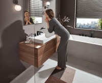 Смеситель на борт ванны Hansgrohe Vivenis 75444670 Черный матовый латунь