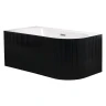 Акриловая ванна Azario Lago Blanco Black 170х75 L AZ-6724-1CLB 17075 цвет Черный матовый Белый глянец