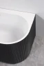 Акриловая ванна Azario Lago Blanco Black 170х75 L AZ-6724-1CLB 17075 цвет Черный матовый Белый глянец