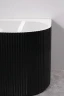 Акриловая ванна Azario Lago Blanco Black 170х75 L AZ-6724-1CLB 17075 цвет Черный матовый Белый глянец