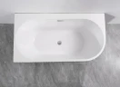 Акриловая ванна Azario Lago Blanco Black 170х75 L AZ-6724-1CLB 17075 цвет Черный матовый Белый глянец
