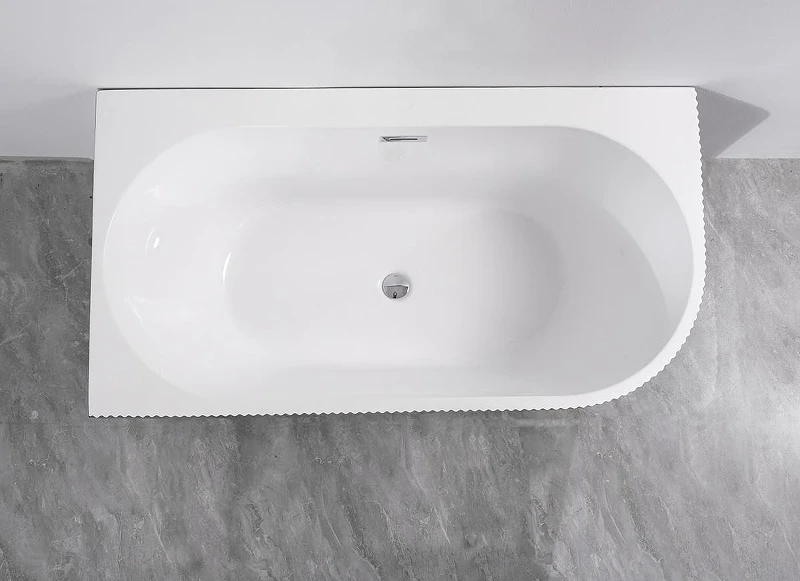 Акриловая ванна Azario Lago Blanco Black 170х75 L AZ-6724-1CLB 17075 цвет Черный матовый Белый глянец