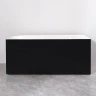 Акриловая ванна Azario Lago Blanco Black 170х75 L AZ-6724-1CLB 17075 цвет Черный матовый Белый глянец