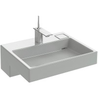Раковина Jacob Delafon Terrace 60 EXE9112-00 с подсветкой фарфор подвесная, полувстраиваемая