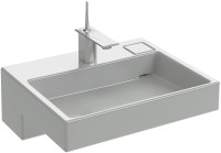 Раковина Jacob Delafon Terrace 60 EXE9112-00 с подсветкой фарфор подвесная, полувстраиваемая