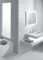 Раковина Jacob Delafon Terrace 60 EXE9112-00 с подсветкой фарфор подвесная, полувстраиваемая