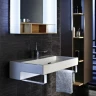 Раковина Jacob Delafon Terrace 60 EXE9112-00 с подсветкой фарфор подвесная, полувстраиваемая