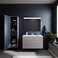 Шкаф пенал AM.PM Inspire V2.0 40 M50ACHX0406EGM Серый матовый МДФ / ЛДСП