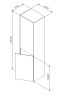 Шкаф пенал AM.PM Inspire V2.0 40 M50ACHX0406EGM Серый матовый МДФ / ЛДСП