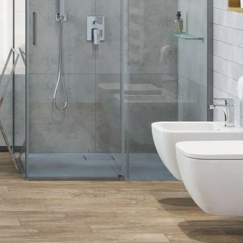 Душевой поддон из искусственного камня Excellent Lavano 100x100 BREX.1102.100.100.CON Бетон