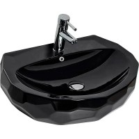 Раковина beWash Bekinger 60 87601106 Черный глянец фарфор накладная