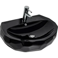 Раковина beWash Bekinger 60 87601106 Черный глянец фарфор накладная