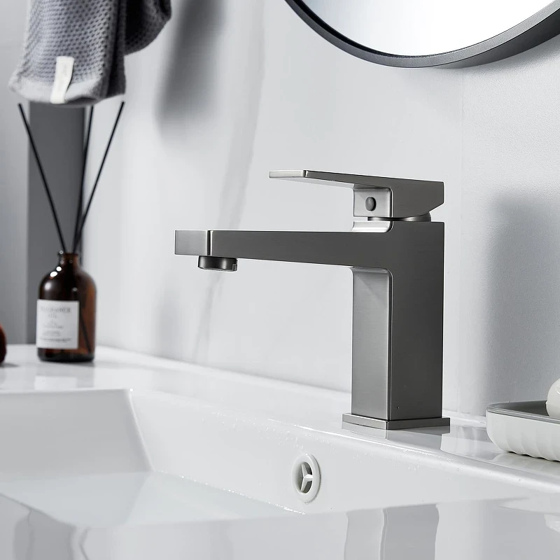 Смеситель для раковины Rose R2801T цвет Оружейная сталь