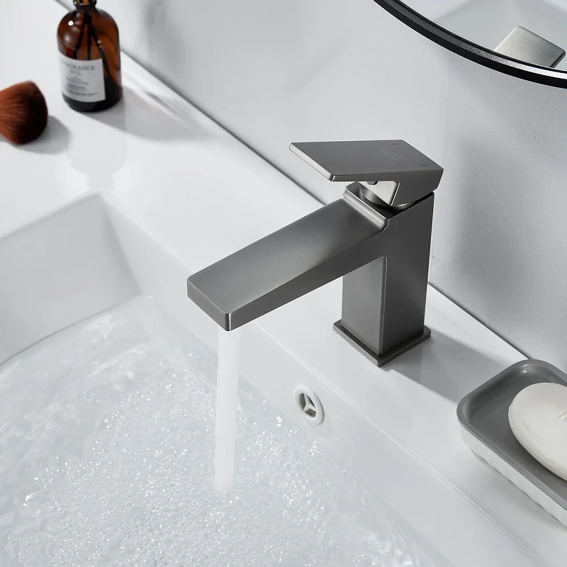 Смеситель для раковины Rose R2801T цвет Оружейная сталь