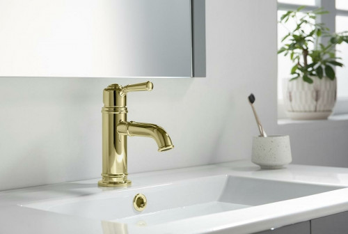 Смеситель для раковины Aquatek Классик AQ1510PG Полированное золото латунь