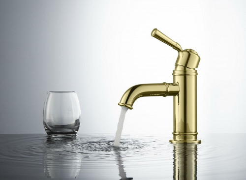 Смеситель для раковины Aquatek Классик AQ1510PG Полированное золото латунь