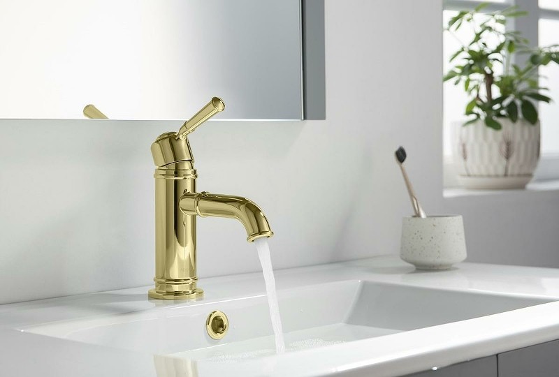 Смеситель для раковины Aquatek Классик AQ1510PG Полированное золото латунь