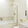 Шторка на ванну Maybah Glass MGV-64-3у 800x1400 в узком профиле Золото стекло прозрачное