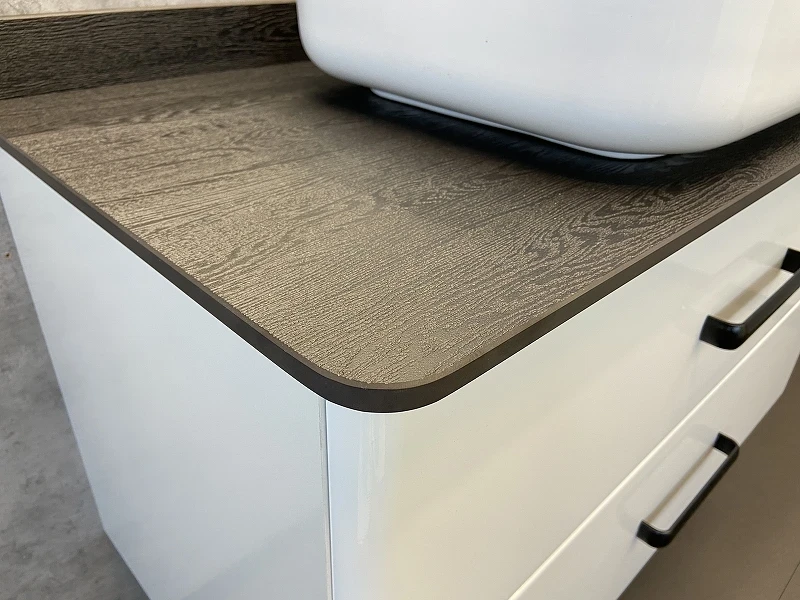 Тумба с раковиной Comforty Амстердам 95 00-00005494 подвесная Белый глянец МДФ / ЛДСП