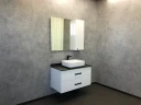 Тумба с раковиной Comforty Амстердам 95 00-00005494 подвесная Белый глянец МДФ / ЛДСП