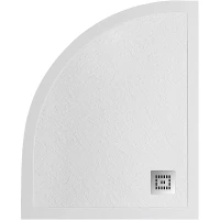Душевой поддон из искусственного камня BelBagno Uno 120x80 R TRAY-MR-UNO-RH-120/80-550-35-W-R-CR Белый