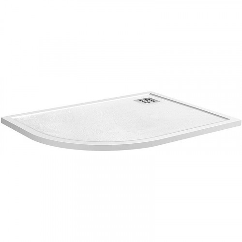 Душевой поддон из искусственного камня BelBagno Uno 120x80 R TRAY-MR-UNO-RH-120/80-550-35-W-R-CR Белый