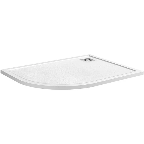 Душевой поддон из искусственного камня BelBagno Uno 120x80 R TRAY-MR-UNO-RH-120/80-550-35-W-R-CR Белый