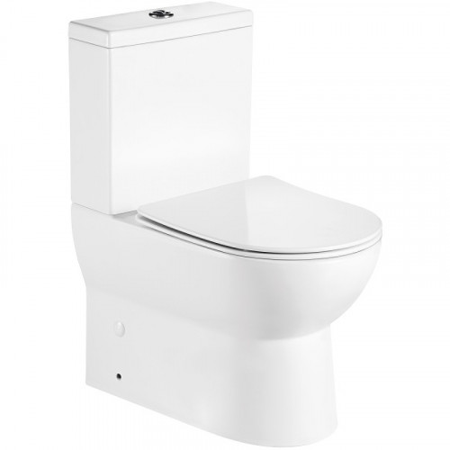 Унитаз компакт Royce Brooklyn RCT-132102WH с бачком и сиденьем Микролифт фаянс напольный