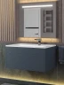 Тумба с раковиной Uperwood Lotus Premium 80 39340207462 подвесная цвет серый матовый