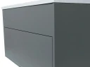 Тумба с раковиной Uperwood Lotus Premium 80 39340207462 подвесная цвет серый матовый