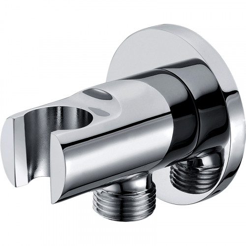 Шланговое подключение WasserKRAFT A022 Хром латунь на стену