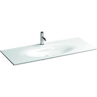 Раковина Kerasan Shape 122 548001*1 Белая глянцевая фаянс полувстраиваемая