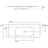Раковина Kerasan Shape 122 548001*1 Белая глянцевая фаянс полувстраиваемая