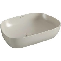 Раковина-чаша Vitra Outline Recycled 63 7993B066-0016 Матовый тауп фарфор накладная