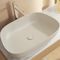 Раковина-чаша Vitra Outline Recycled 63 7993B066-0016 Матовый тауп фарфор накладная