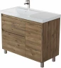 Тумба с раковиной Aquanet Nova Lite 2.0 100 L 365910 цвет Дуб рустикальный
