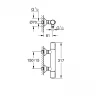 Смеситель для душа Grohe Grohtherm 500 34793000 с термостатом Хром латунь на стену