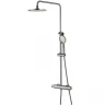 Душевая система Lemark Bronx LM3770GM Графит латунь на стену
