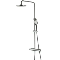 Душевая система Lemark Bronx LM3770GM Графит латунь на стену