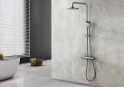 Душевая система Lemark Bronx LM3770GM Графит латунь на стену