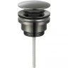 Донный клапан AQUAme AQM7003GM click-clack Оружейный металл